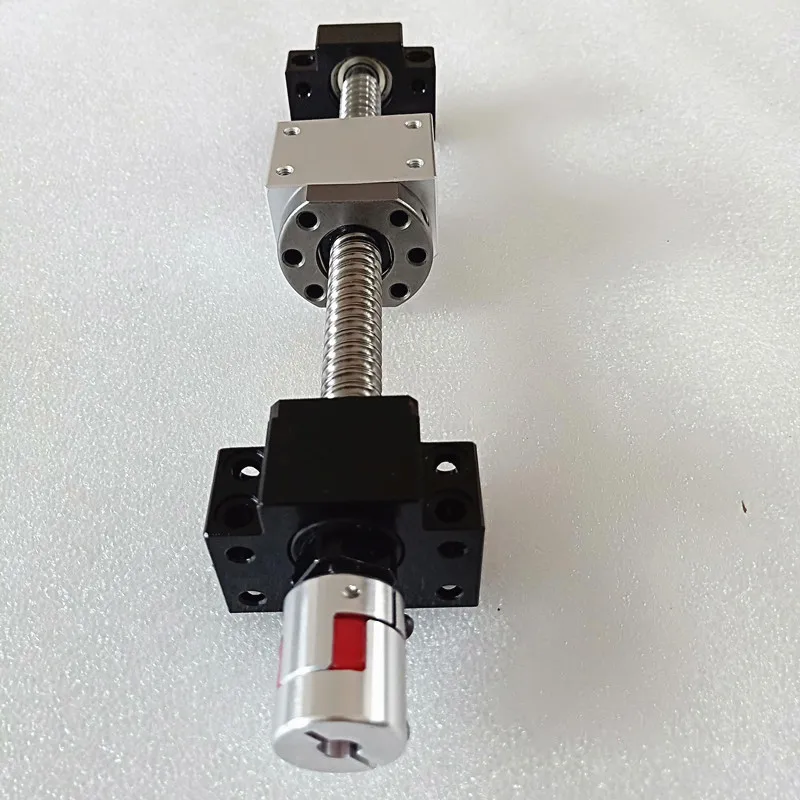 

ball screw 1204 L1000mm with end machining + single ball nut SFU1204 + screw end support + coupler+ ball nut housing