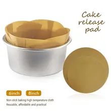 1 шт. ptfe круглый коврик для печенья высокотемпературная устойчивая Demoulding-free инструмент для выпечки дропшиппинг