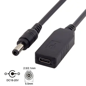 

Xiwai CY USB 3.1 Type C USB-C to DC 20V 5.5 2.5mm & 2.1mm Power Plug PD Emulator Trigger Charge Cable for Laptop