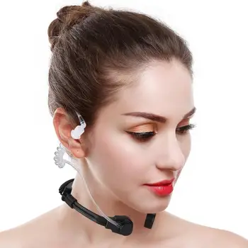 

Police Earpiece Throat Mic Microphone Headset for Motorola Radio HT1000