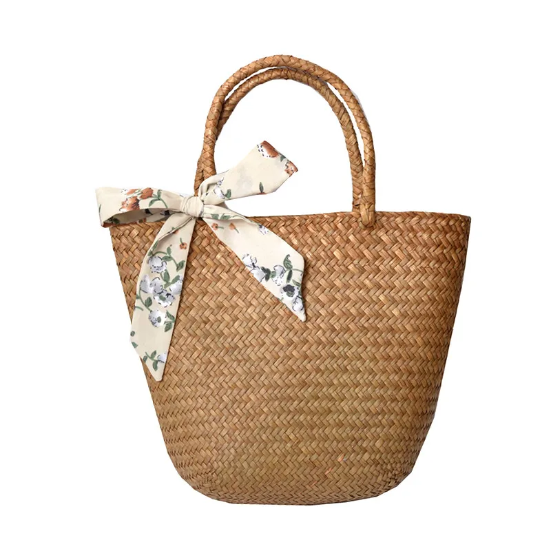 

Casual straw bag natural wicker tote bags women braided handbag for summer handmade vintage mini woven rattan beach bags woman