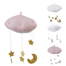 Розовое облако Настенный декор мягкие игрушки мягкая детская кровать висячая игрушки в подарок на день рождения для детей Детская палатка украшение комнаты орнамент реквизит