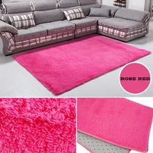 Plush Fabric Anti-Slip Mat Thick Floor Carpets For Living Room Plain Color Bathroom Water Absorption Floor Rug Mat Size