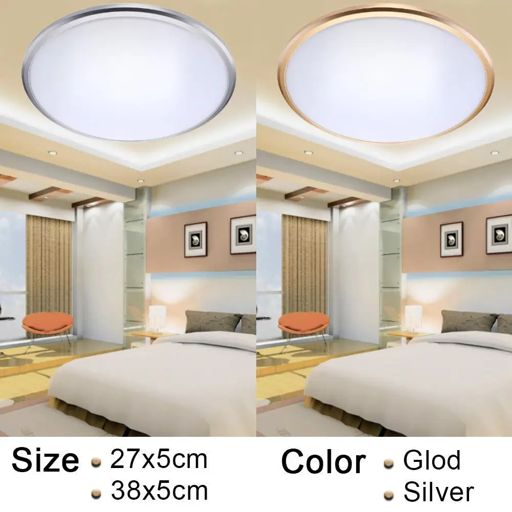 

Waterproof LED Ceiling Light Lamp Bedroom Living Room Round Lighting AC 220V