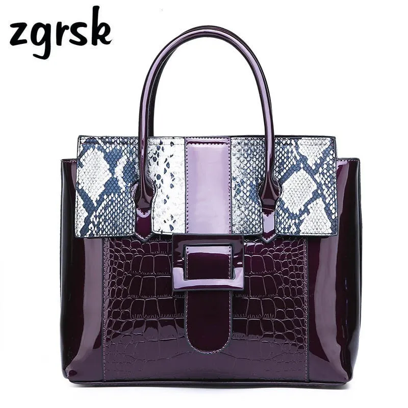 

Leather Women Handbags Bags For Women Famous Brands Serpentine Portable Tote Bags Female Daily Work Messenger Shoulder Bag