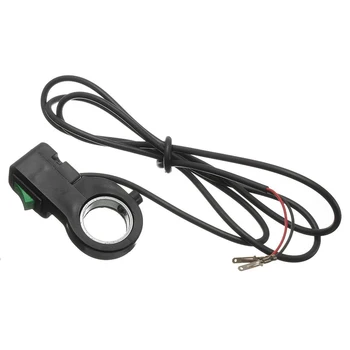 

Universal Moto Quad 22MM 12V Light Switch Handle Switch ON / OFF Button Green Black