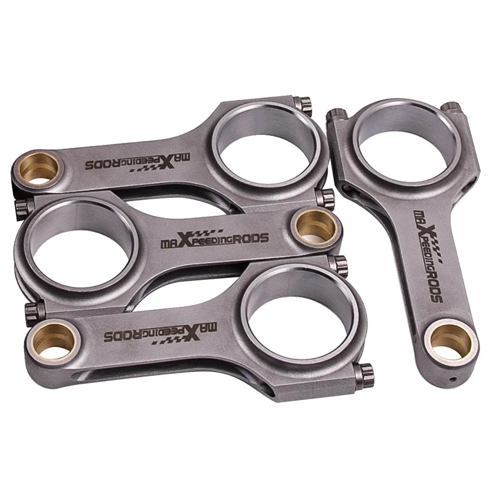 

H-Beam Connecting rods for Ford Duratec 2.0 Mazda MZR 2.0 rods ARP 2000 Bolts 146.25mm 800BHP Racing Shot Peen Crank H-Beam TUV