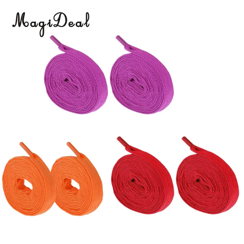 3 Pairs Strong Skate Shoelaces for Outdoor Roller Skates Ice Skating