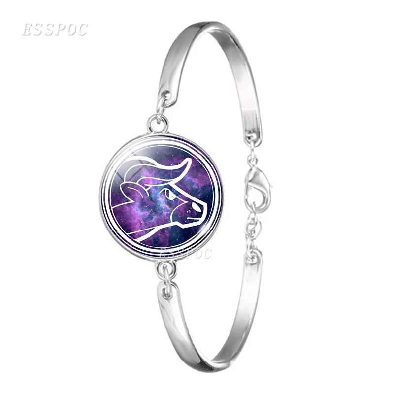 12 созвездия зодиака знака браслет Pisces Libra Овен Телец Virgo Leo бижутерия со