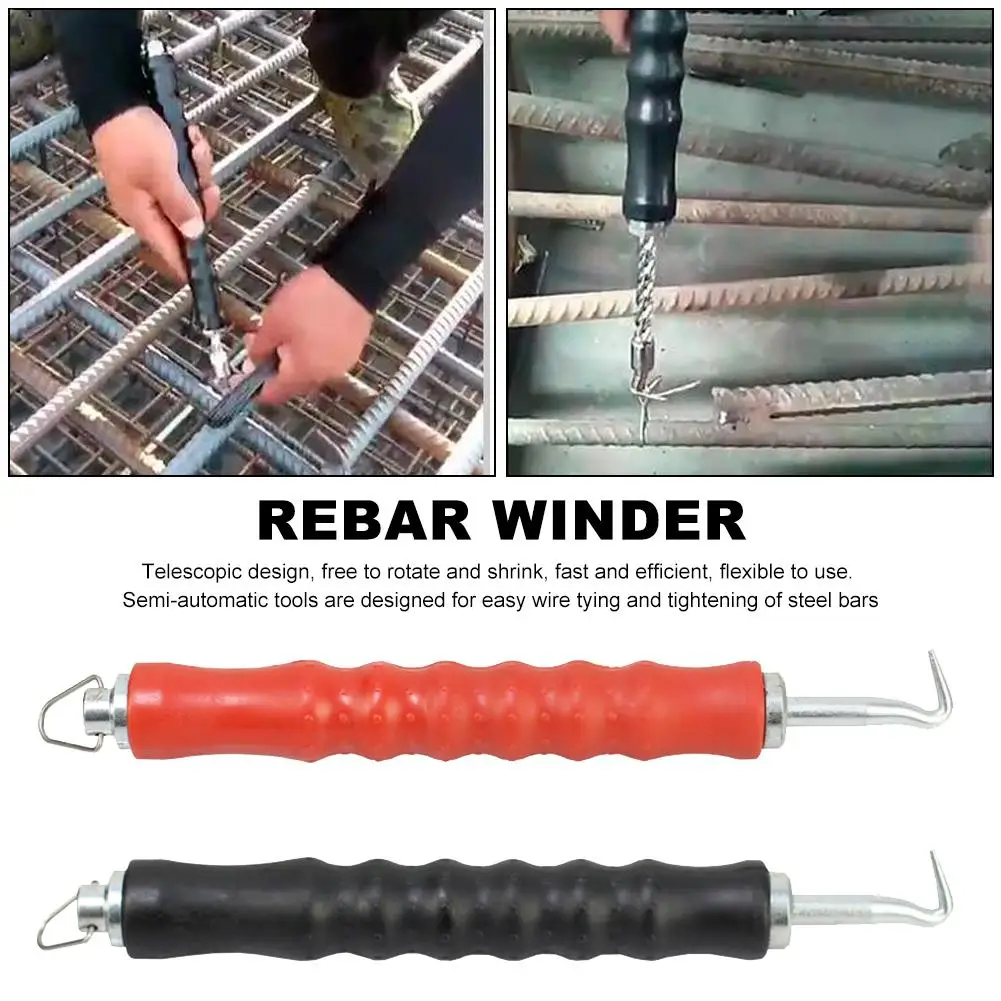 

High Quality New Semi-automatic Rebar Hook Straight Pulling Wire Tie Hook Strapping Artifact Steel Bar Hook Building Tools