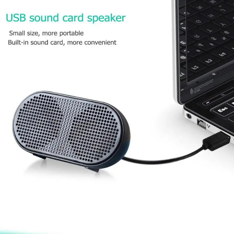 Миниатюрный usb динамик с двойным роговым устройством стерео аудио музыкальный
