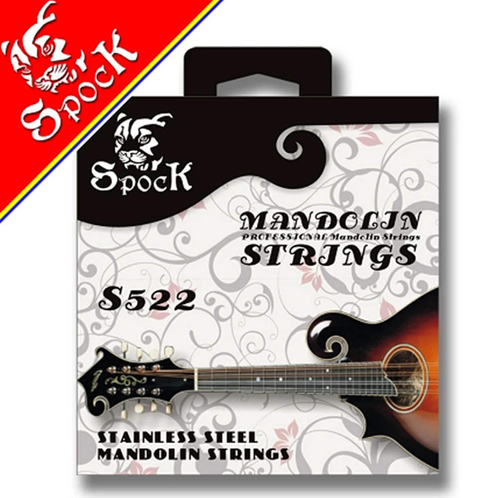 

Spock S522 Mandolin Strings 8pcs / 1set Mandolin Strings Plated high Carbon Steel Core Silver Plated Copper Color Alloy Wound
