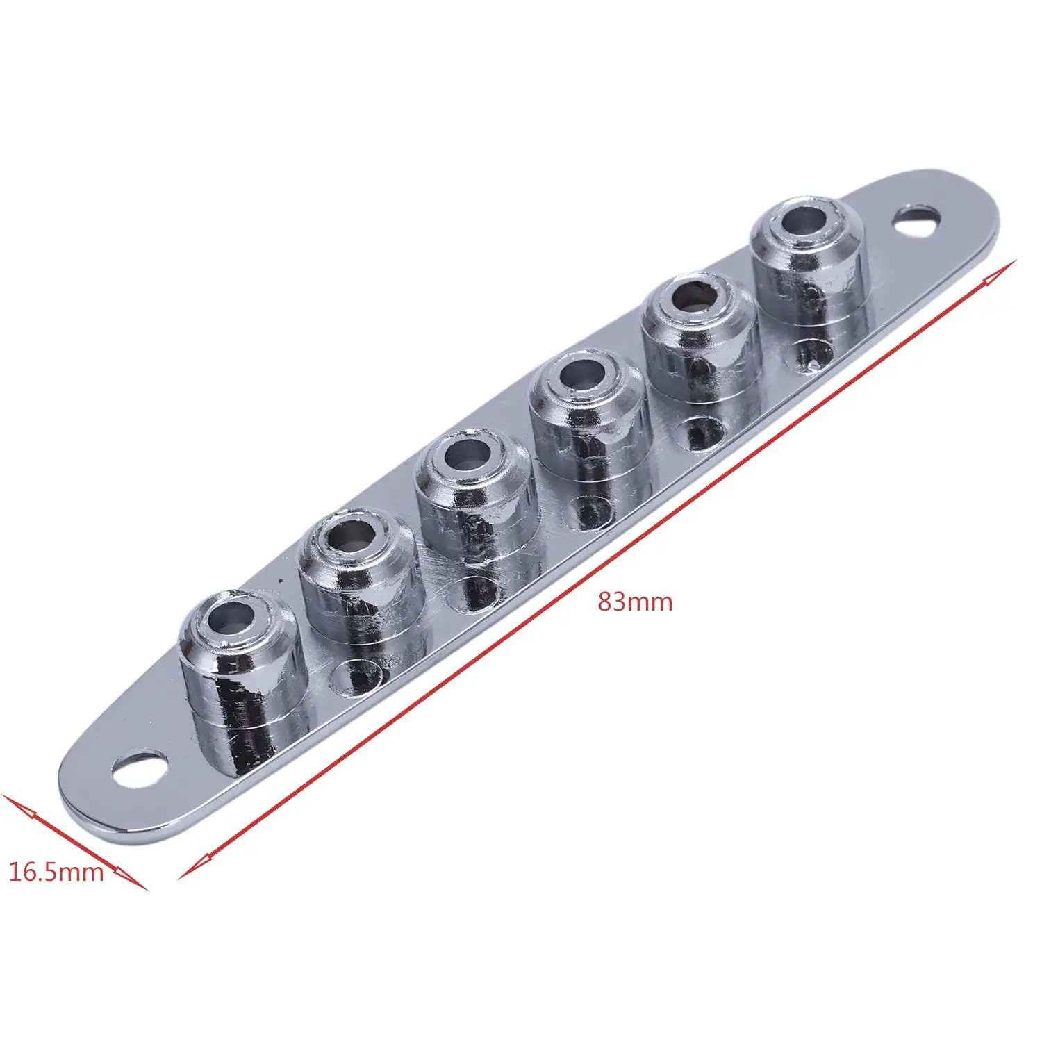 1 шт электрогитара мост струна через тело наконечники втулки пластины-серебро