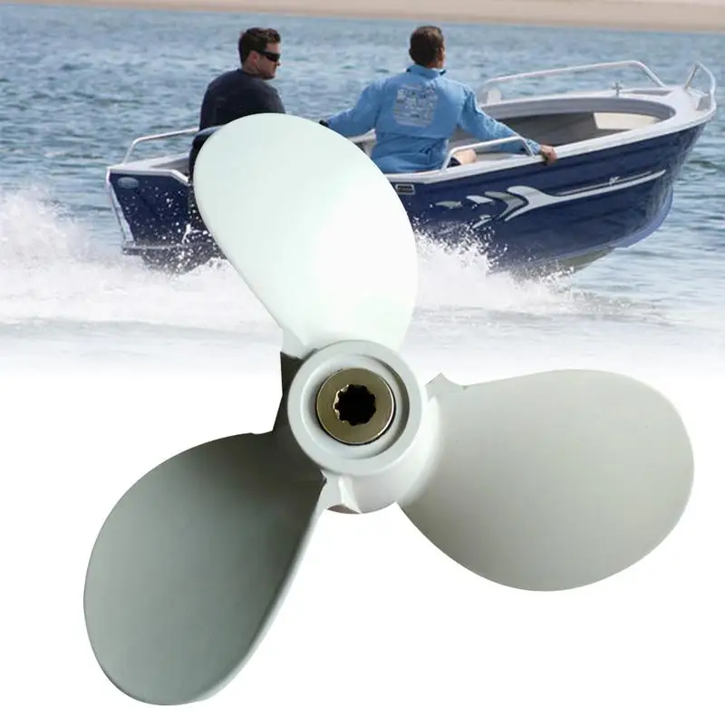 

Small Marine Ship Propeller Three-leaf Aluminum Alloy Propeller for Yamaha Outboard 4-6 HP Motor