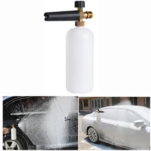 1L пена мыть пневматический распылитель шайба автомобиля резьбовое отверстие пистолет 1/4 автомобиль моющее средство высокой емкости водяной пистолет для автомобиля