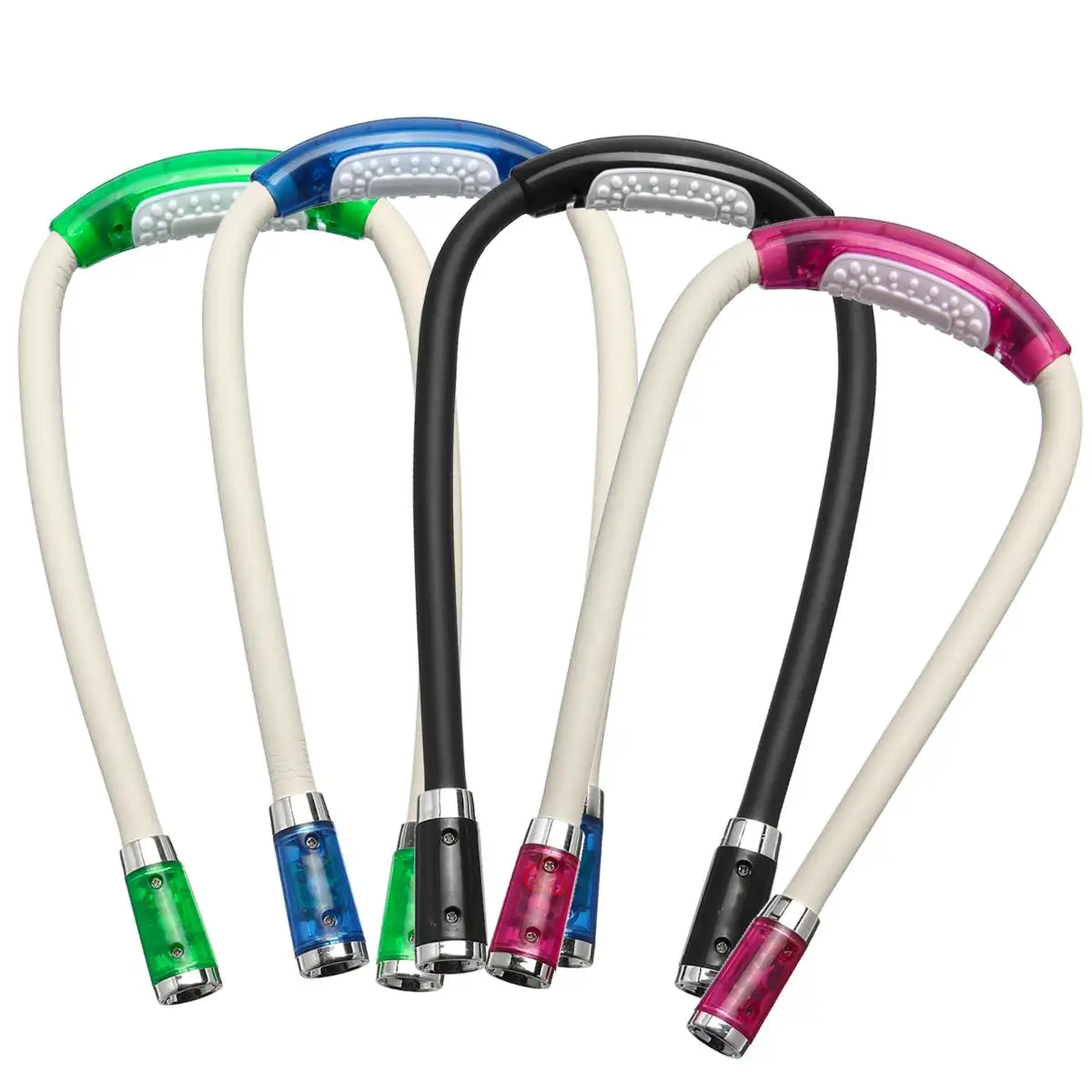 4 Colors LED Neck Night Light Flexible Knitting Crocheting Book Light