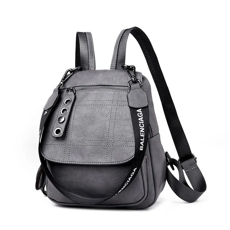 

2019 Retro Designer Backpacks Women Leather Backpacks Female School Bags For Teenager Girls Travel Back Bag Bagpack Sac A Dos