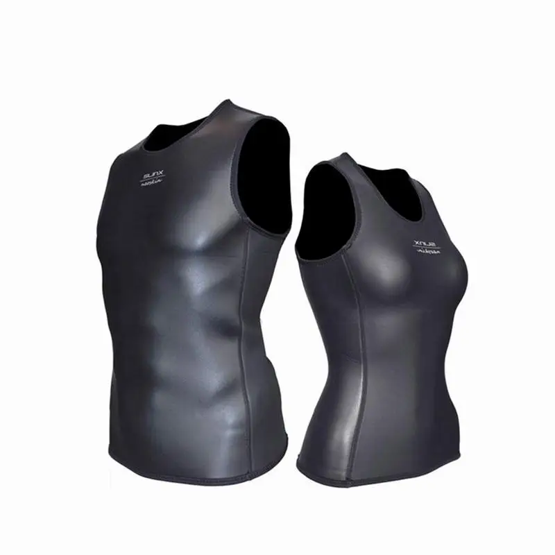 

Super Elastic Wetsuit Light Leather Diving Vest Warm Swimming Rowing Vest Dragon Boat Suit Fitness Body Sleeveless 360 Lock