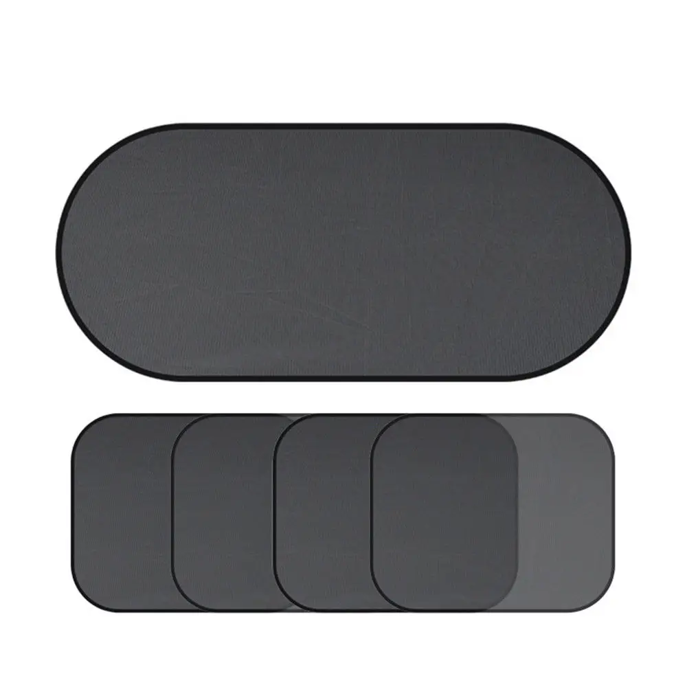 

5pcs Set Car Window Cover Sun Shade Anti-UV Mesh SunShade Curtain Protector