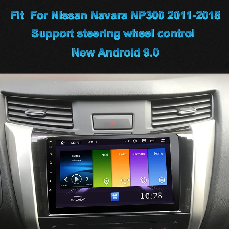 Cheap FUNROVER android 9.0 2.5D+IPS car dvd gps player For Nissan Navara Frontier NP300 2011-2017 radio navigation navi stereo DSP RDS 1