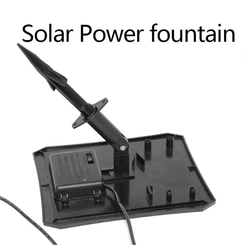 Цветной светодиодный солнечный фонтанный насос 2,4 Вт светодиодный наземный солнечный фонтан водонепроницаемый фонтан для пруда Солнечный аккумулятор цветной светодиодный светильник