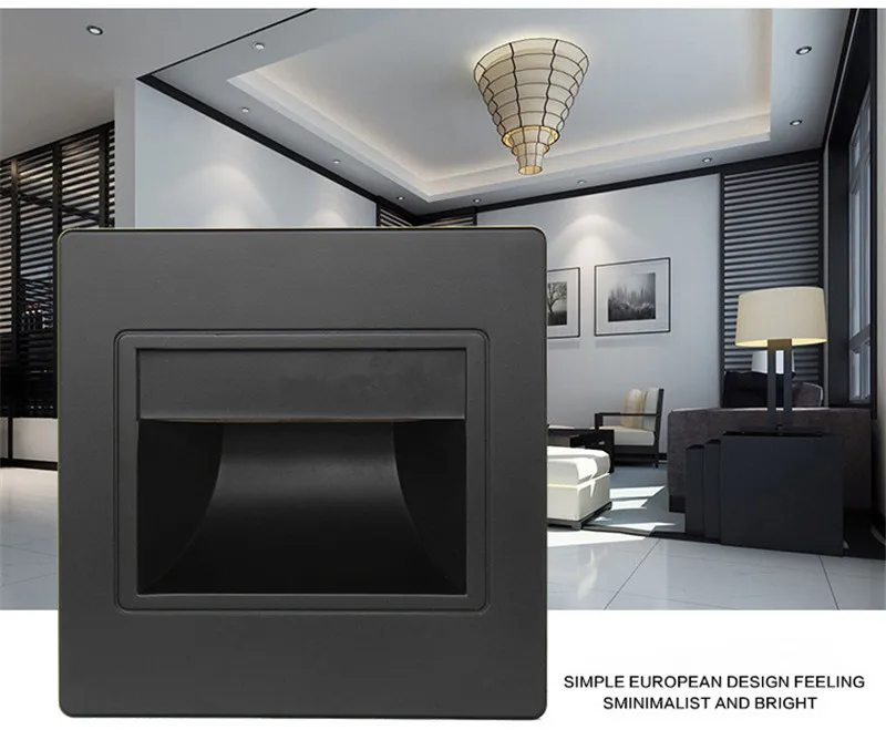 CLAITE встраиваемые светодиодные светильники для лестниц 85 265 в LED настенные бра