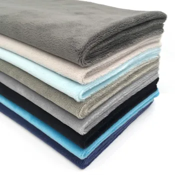 

8 Piece/lot Soft short velboa Plush Fabric 1.5mm Pile Length 45x50cm Handwork Material Winter Clothes Antipilling Minky Fabric
