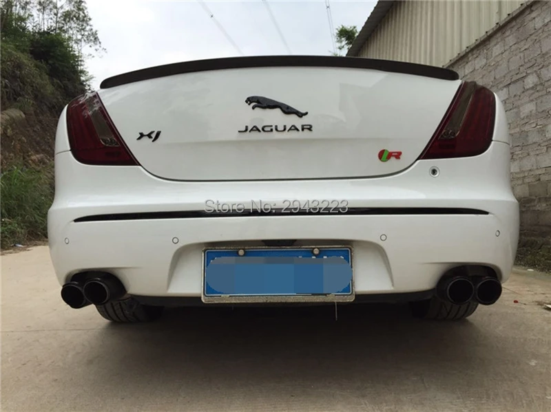 Для Jaguar XJ 2011- высококачественный карбоновый Материал задний спойлер на крышу задний багажник Крыло загрузки губы литья автомобиля Стайлинг
