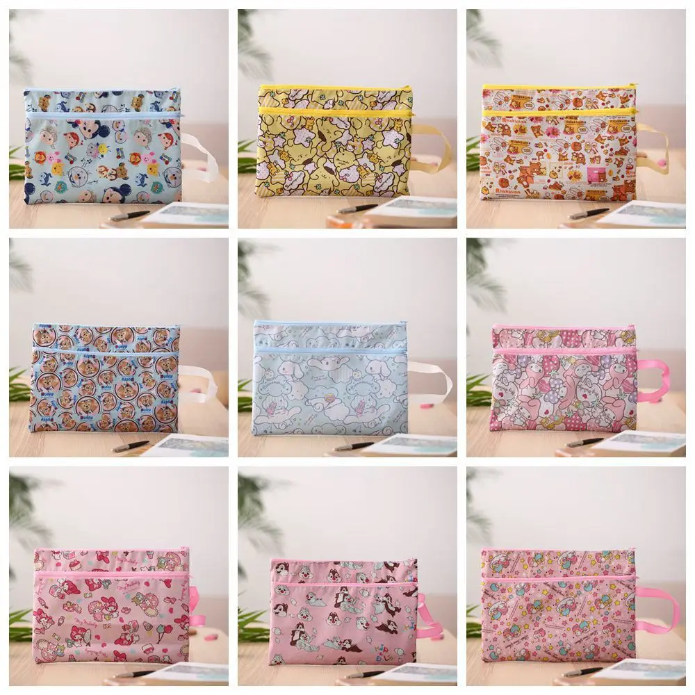 

Cartoon Zipper Organizer Storage Bag Tsum Tsum My Melody Cinnamoroll Little Twin Stars Duffy Ballet Printed Travel Cosmetic Bags
