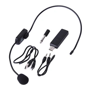 

UHF Wireless Microphones Stage Wireless Headset Microphone System Mic For Loudspeaker Teaching Meeting Tour Guide Stage Karaok