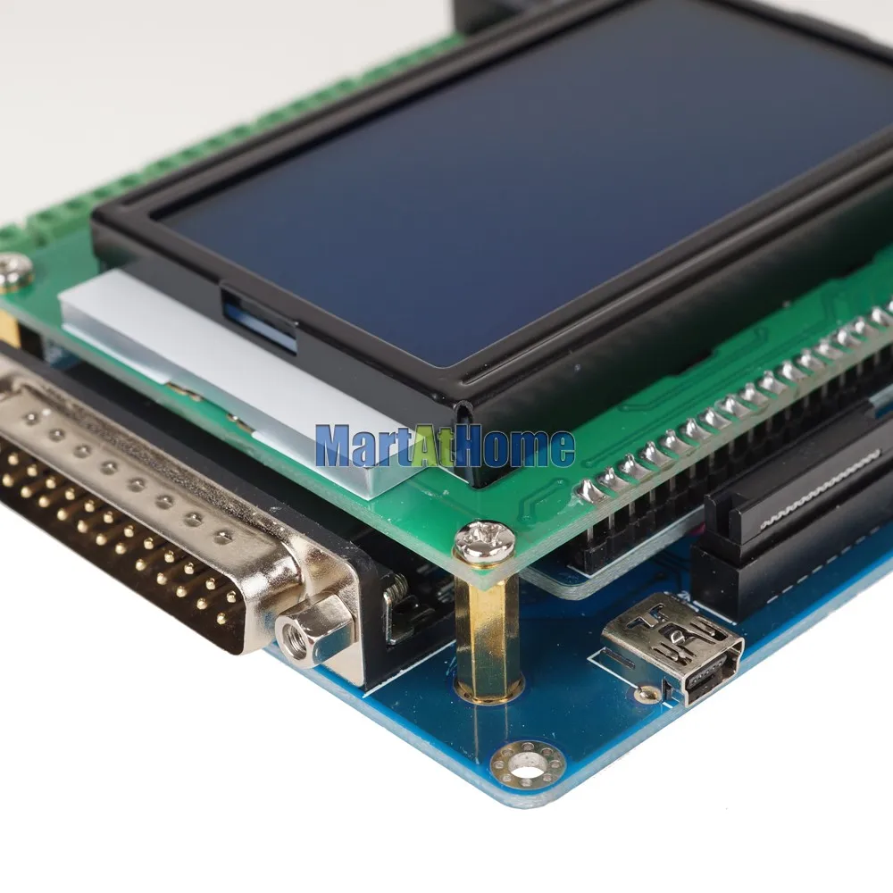 Умная плата с ЧПУ 5 осями и цифровым ЖК дисплеем поддержка Mach3/EMC2/KCAM4 # SM613 @ CF|display