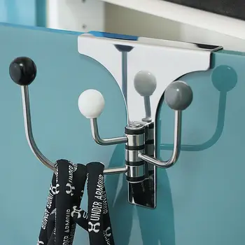 

Over-The-Door Hook Rack Metal Hanger Storage Holder Hanging Coat Hat Towel Bag