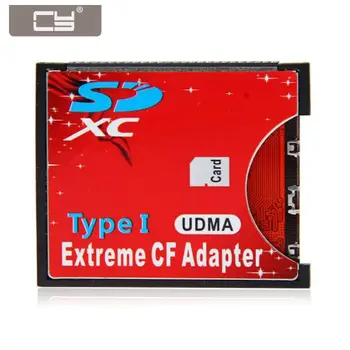 

CY SD SDHC SDXC to 3.3mm High-Speed Extreme Compact Flash CF Type I Height Adapter Card for 16GB 32GB 64GB 128GB