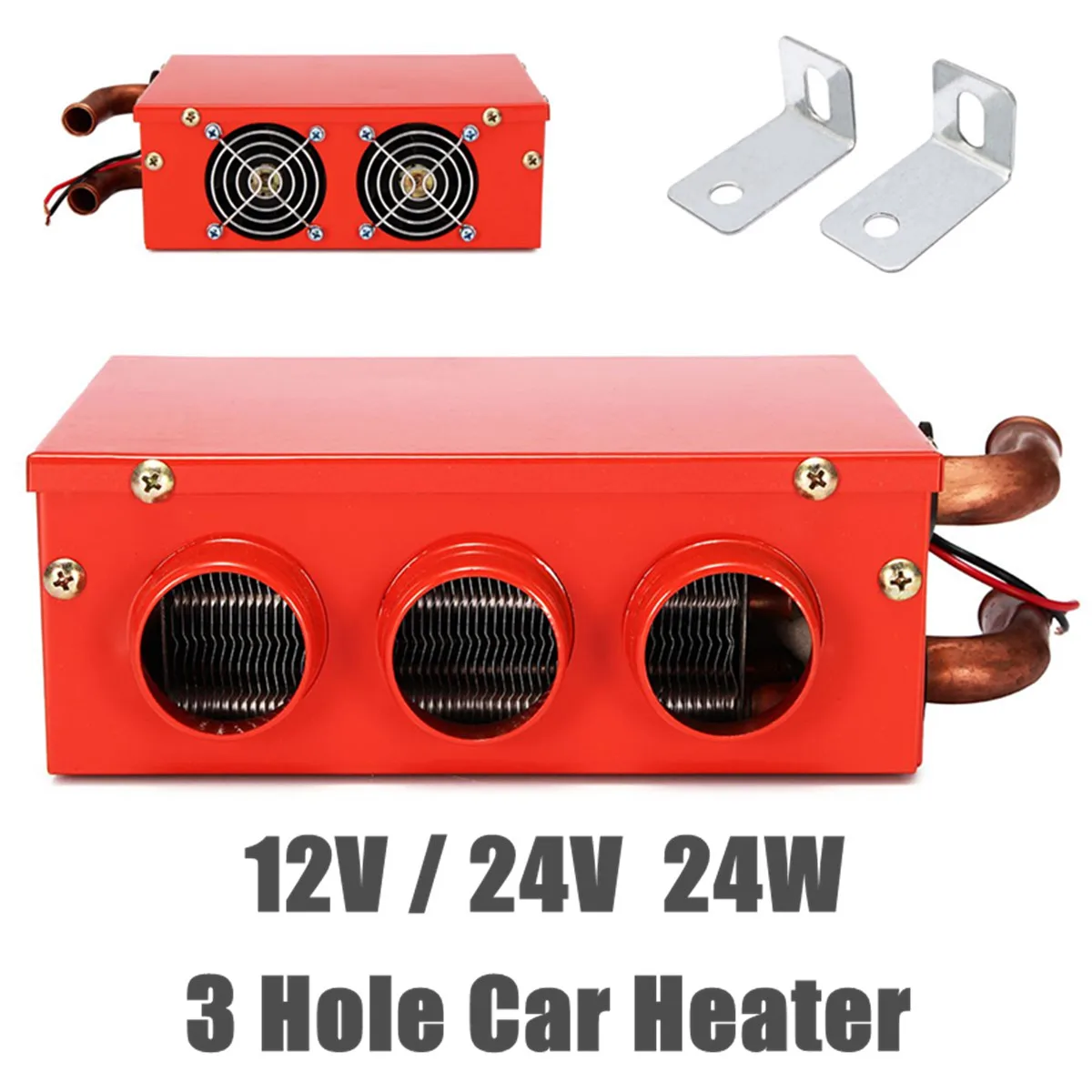 

Universal Portable Car Heater Auto Van Heating Air Heater Compact Defroster Demister Car Electrical Appliances Red 12V/24V