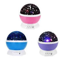 Вращающийся проектор романтическое звездное небо светодиодный проектор USB ночник креативные световые украшения для вечеринок Дети люминесцентные игрушки подарки