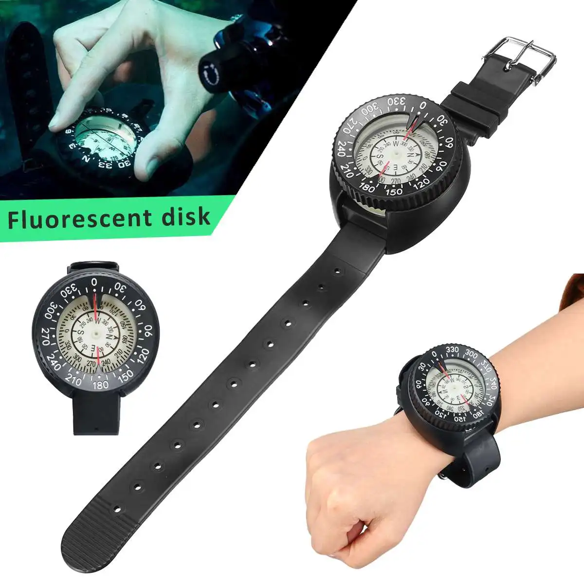 معدات غطس البوصلة ووتش للماء مصغرة ساعة اليد الفلورسنت تحت الماء 50 m السباحة المياه إكسسوارات رياضية معدات غطس البوصلة ووتش للماء مصغرة ساعة اليد الفلورسنت تحت الماء 50 m السباحة المياه إكسسوارات رياضية