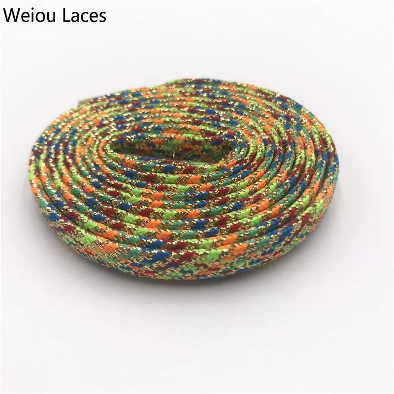 

Weiou Cool Flat Gold Black Silver Glittering Shoelace Shiny Colorful Chic Shoe Laces For Women Lady Party Dress Shoes Bootlaces
