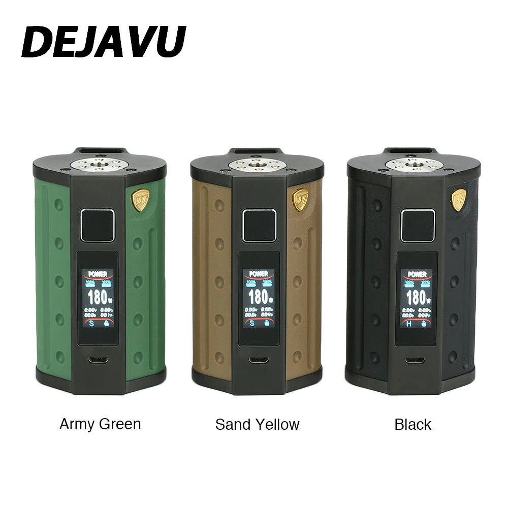 

DEJAVU DJV D7 180W Touch Screen TC Box MOD with GX180 UTC Chip Support Dual 18650 Battery E-cig Vape Mod VS Luxe Mod DRAG 2