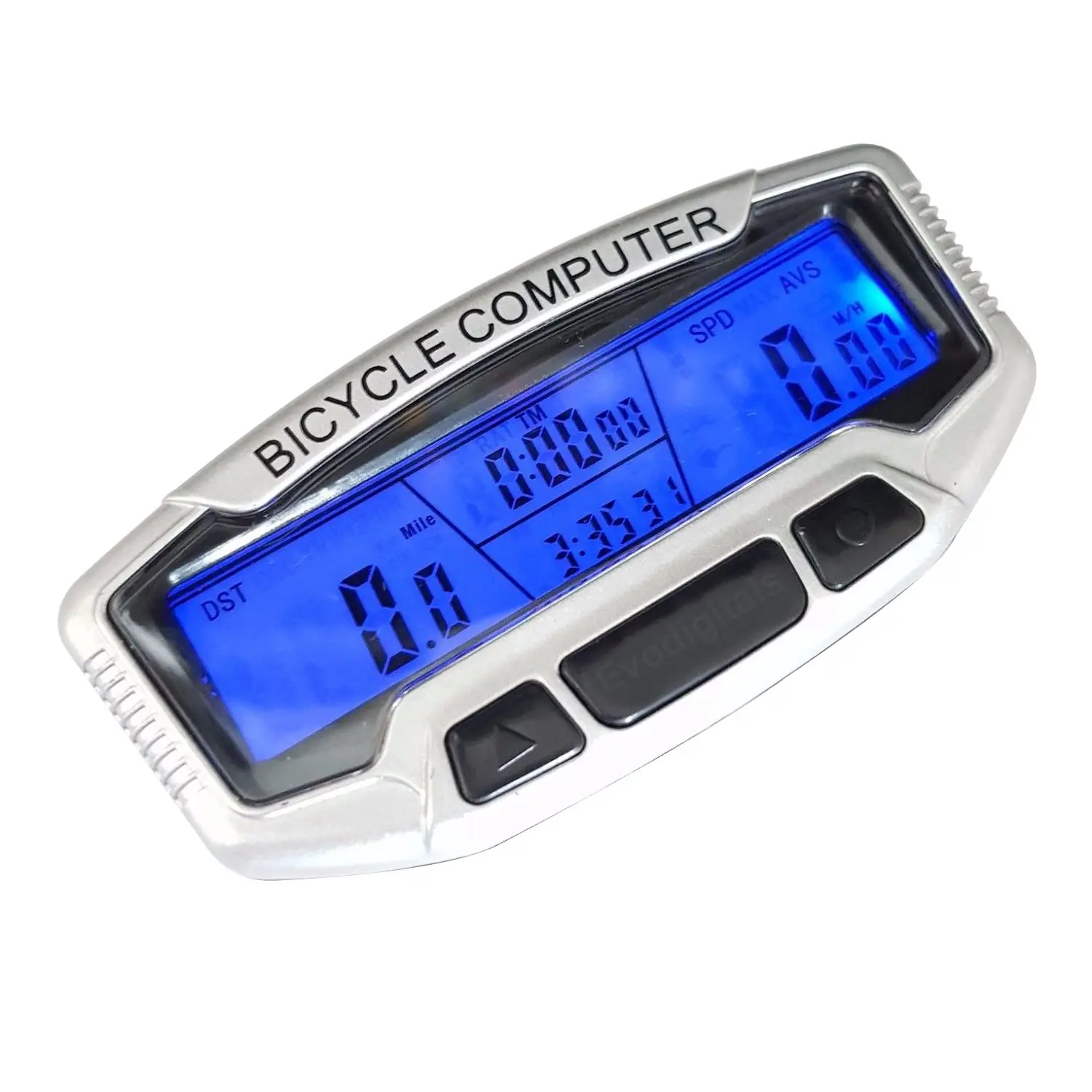 

SunDING Bicycle Speedometer Wired Computer Stopwach Odometer LCD Screen Blue Backlight Sunding SD-558A