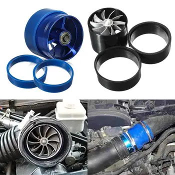 

Universal Car Air Filter Intake Fan Fuel Gas Saver Supercharger For Turbine Turbo Charger Turbocharger with 2 Non-Slip Rubber