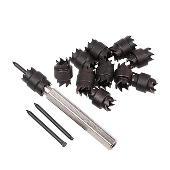 

13pcs Spot Weld Cutter, 3/8 inch Rotary Spot Weld Cutter Remover Drill Bits Tool w/replacement Blade Kit