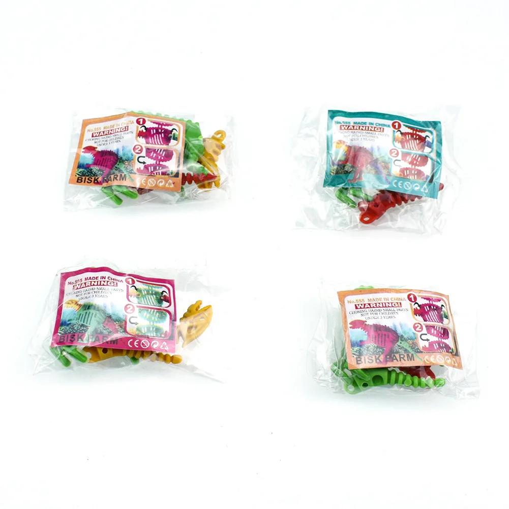 10pcs/lot Mini DIY Assemble Dinosaurs Fossil Animals Model Toys Self-Locking Bricks Toys for Kids Gift