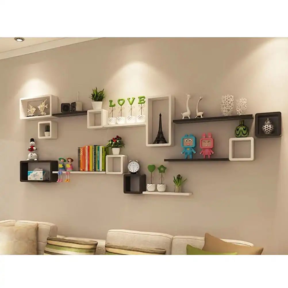 Detail Feedback Questions About 4pcs Simple Wall Mounted Rack Modern 4pcs Simple Wall Mounted Rack Modern Storage Display Shelf Urban Stylish Bookshelf Set