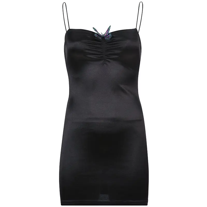 Мини Летние платья черные сексуальные Клубные готические 2019 Новые Bodycon без