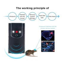 12V רכב תחת הוד בעלי החיים פשט Repeller רכב מכרסמים דוחה קולי עכברוש הרתעה רכב עם LED פנסים(China)