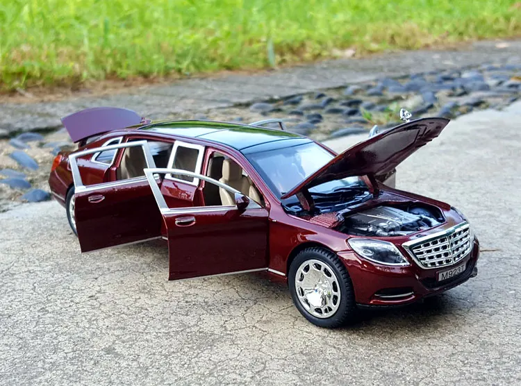 Литая металлическая Коллекционная модель автомобиля 1:24 для TheBenz Maybach S600