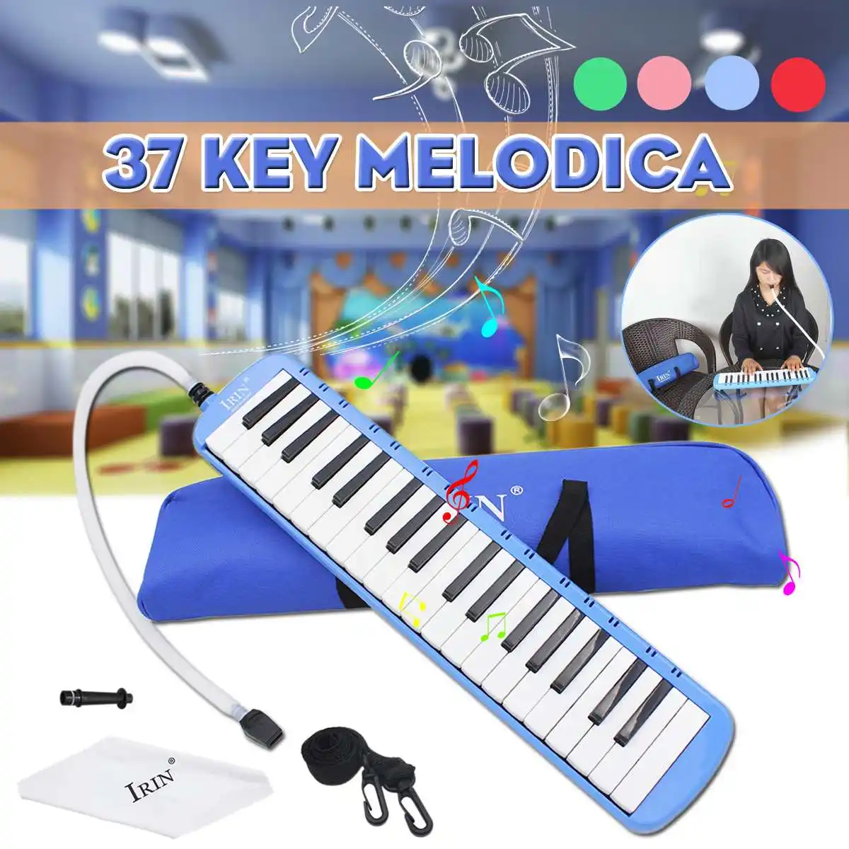 

32 Keys Electronic Melodica Harmonica Keyboard With Handbag Durable Musical Instruments Performance Beginner Practice
