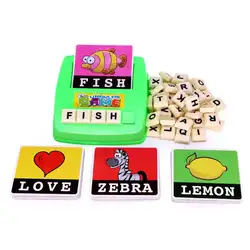 Алфавит карточка игры изучение английского Детские развивающие игрушка montessori