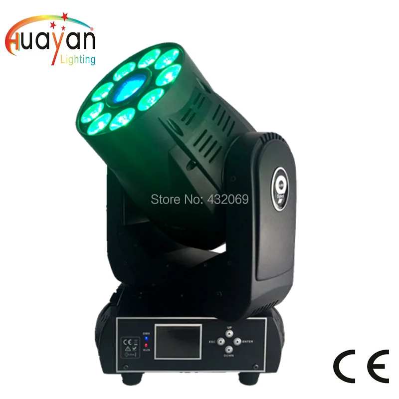 Профессиональное сценическое Освещение dj оборудование 75 Вт led gobo 9*12 RGBWA + UV 6in1 spot
