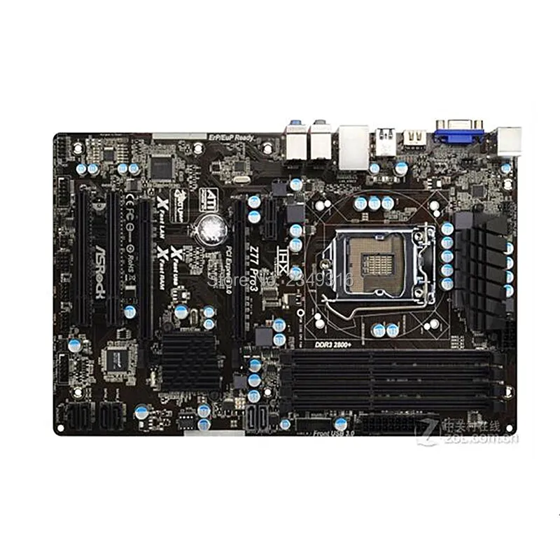 

For ASRock Z77 Pro3 Desktop Board Z77 Motherboard Slot LGA1155 DDR3 SATA3 USB3.0 Support I7 3770K